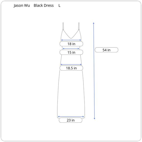 Jason Wu Black Sleeveless Maxi Dress with Slit - Picture 12 of 12